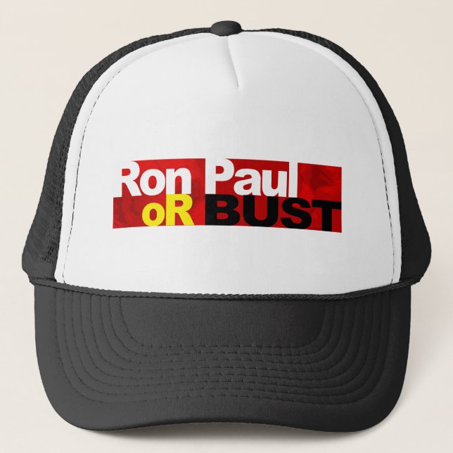 Casquette Ron Paul ou buste ! (Devant)