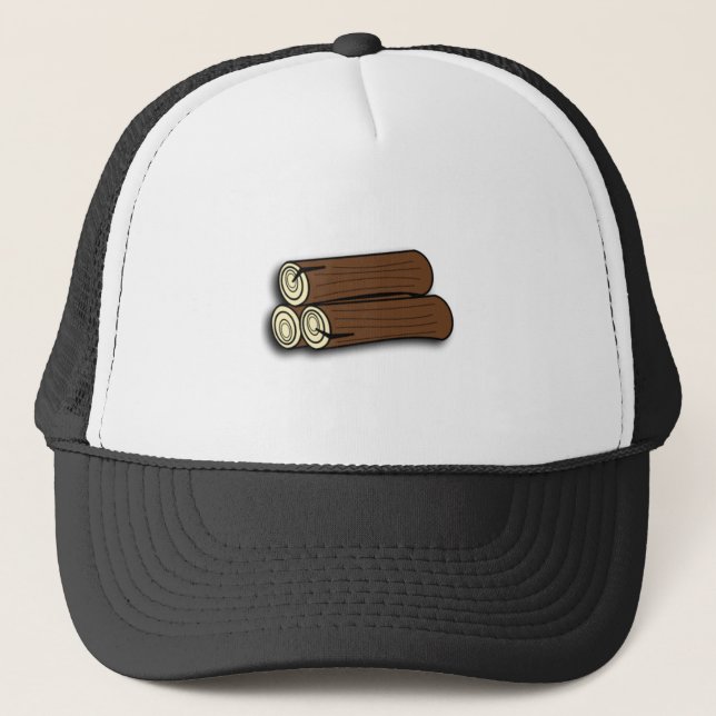 Casquette Rondins de bois de chauffage (Devant)