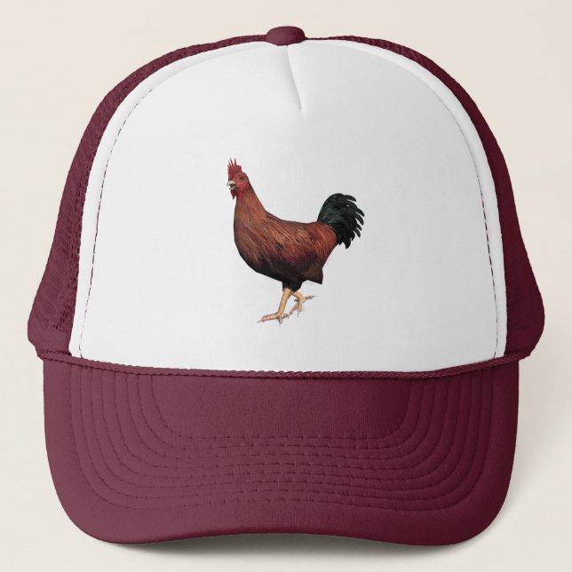 Casquette Rooster rouge (Devant)