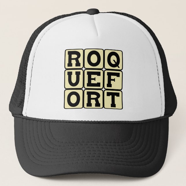 Casquette Roquefort, Fromage bleu français (Devant)