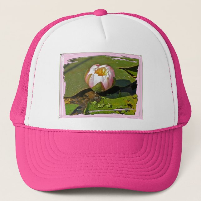 Casquette rose à l'eau (Devant)