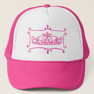 casquette rose de fantaisie de diadème