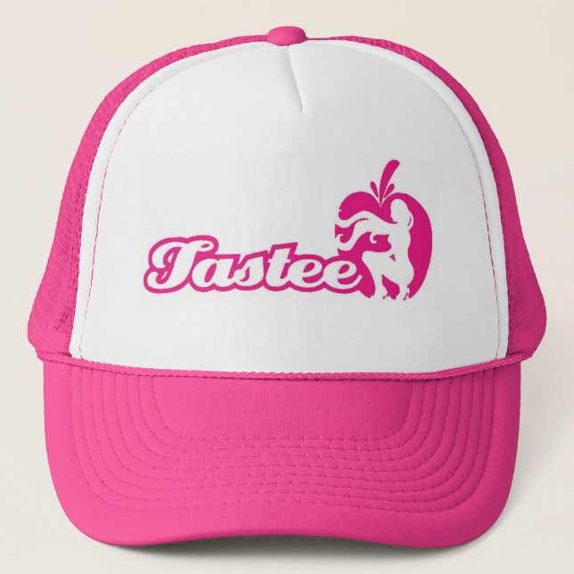 Casquette rose de logo (Devant)