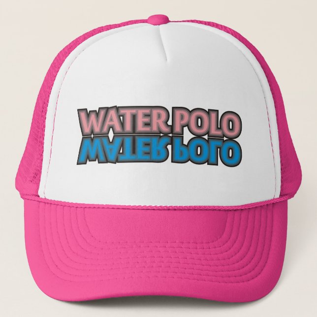 Casquette rose de polo d'eau (Devant)