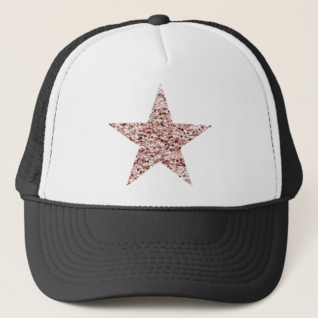 Casquette Rose Gold Sequin Twinkle Clipart Shining Star Clip (Devant)