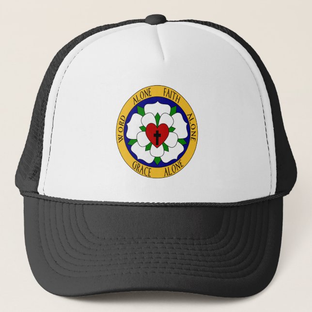 Casquette Rose Luther Blanc Et Vert (Devant)