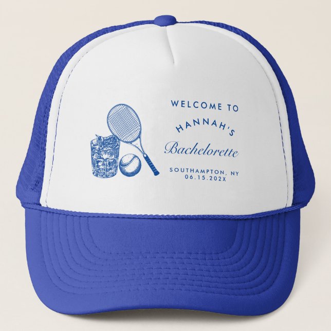 Casquette Rose Rétro Dernier Élan Avant La Bague Tennis Bach (Devant)