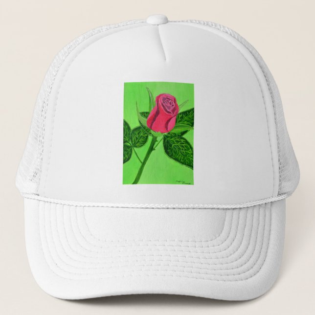 Casquette Rose rouge (Devant)