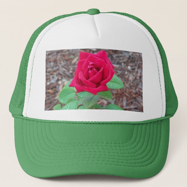 Casquette Rose rouge (Devant)