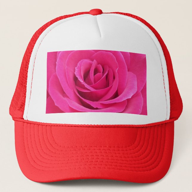 Casquette Rose rouge royal (Devant)