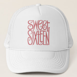Casquette rose Sweet sixteen