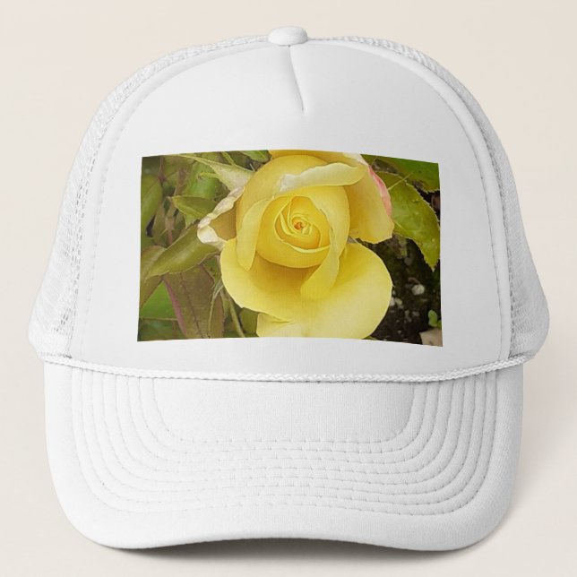 Casquette Rosebud jaune (Devant)