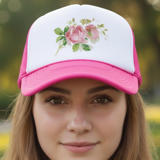 Casquette Roses roses vintage rose (Créateur téléchargé)