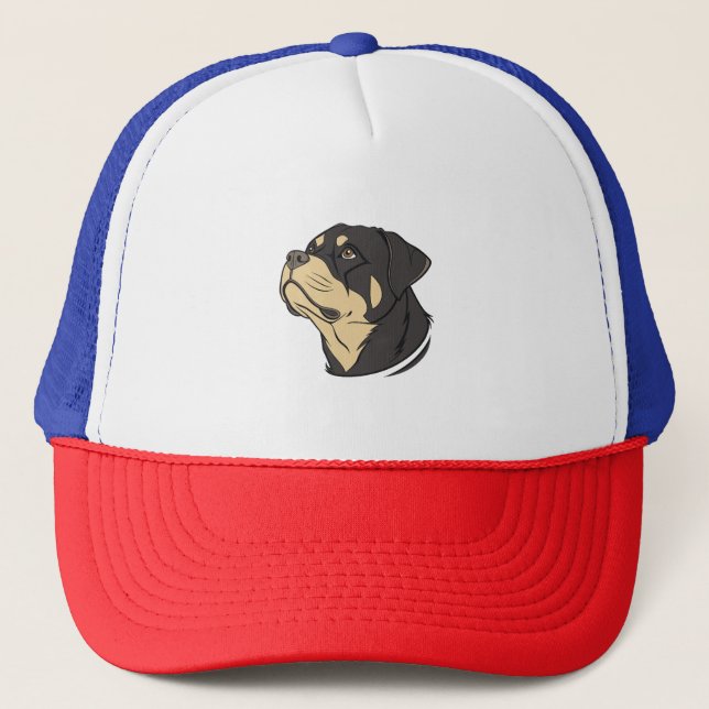 Casquette Rottweiler Chien Art (Devant)