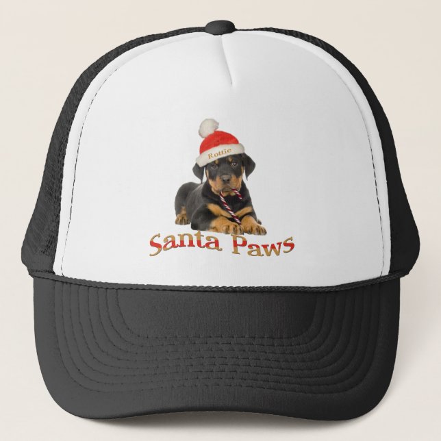 Casquette Rotweiler Père Noël Paws Appareils (Devant)