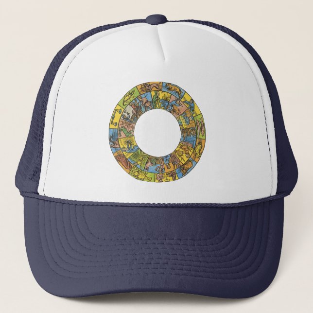 Casquette Roue du zodiaque astrologique céleste vintage (Devant)