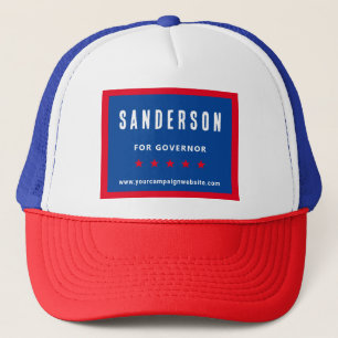 Casquette Rouge Blanc Bleu Politique Nom de la campagne élec