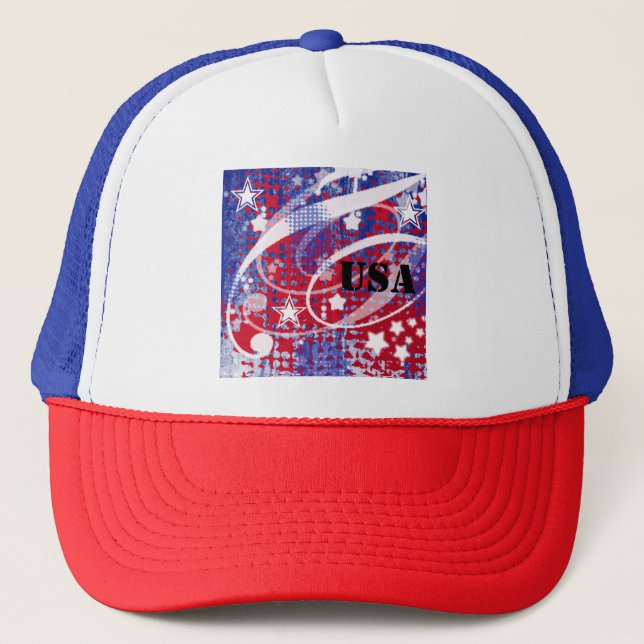 Casquette Rouge, blanc et bleu (Devant)