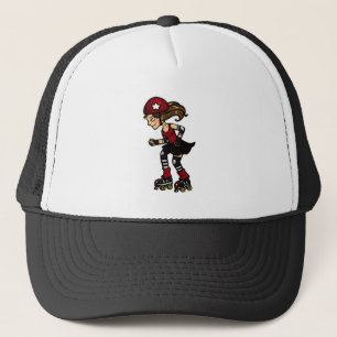 Casquette Rouge de brouilleur de Derby de rouleau