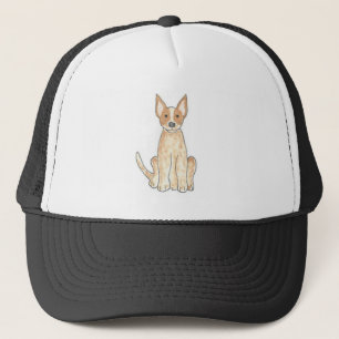 Casquette rouge de Heeler de chien australien de
