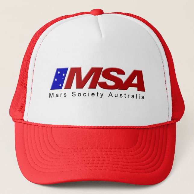 Casquette rouge de MSA (Devant)