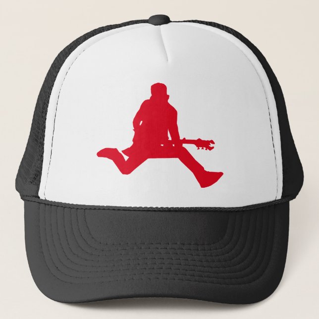 Casquette Rouge de Star du Rock (Devant)