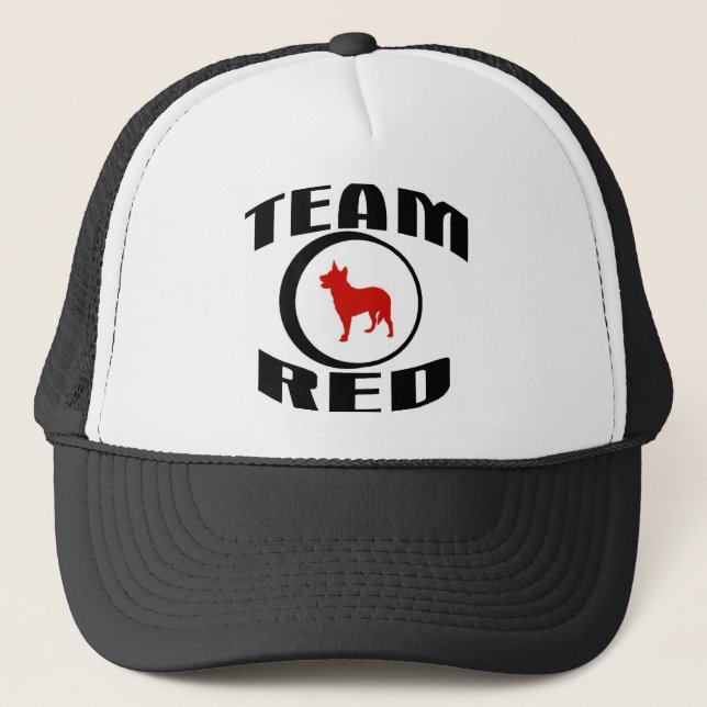 Casquette Rouge d'équipe (Devant)