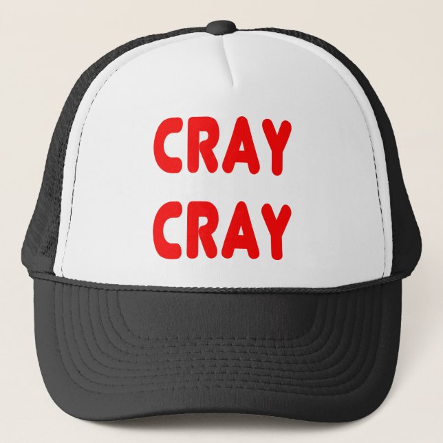Casquette Rouge drôle de Memes d'Internet de Cray Cray (Devant)