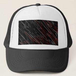 Casquette Rouge noir marbré