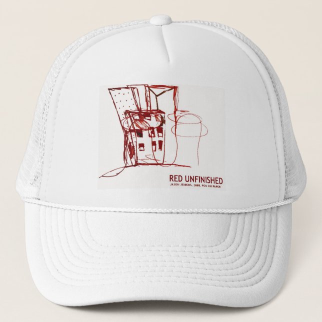 CASQUETTE ROUGE NON TERMINÉ (Devant)