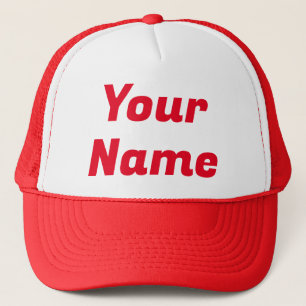 Casquette Rouge PERSONNALISABLE