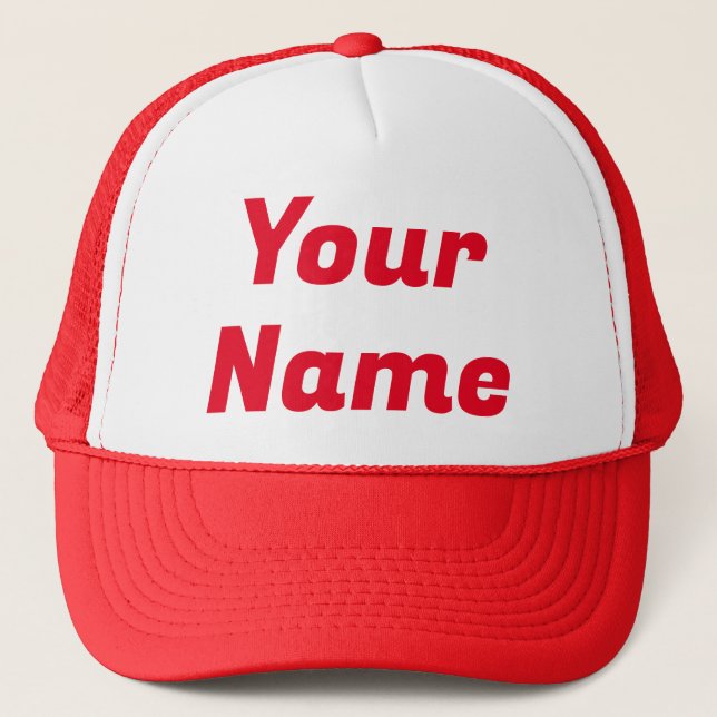 Casquette Rouge PERSONNALISABLE (Devant)