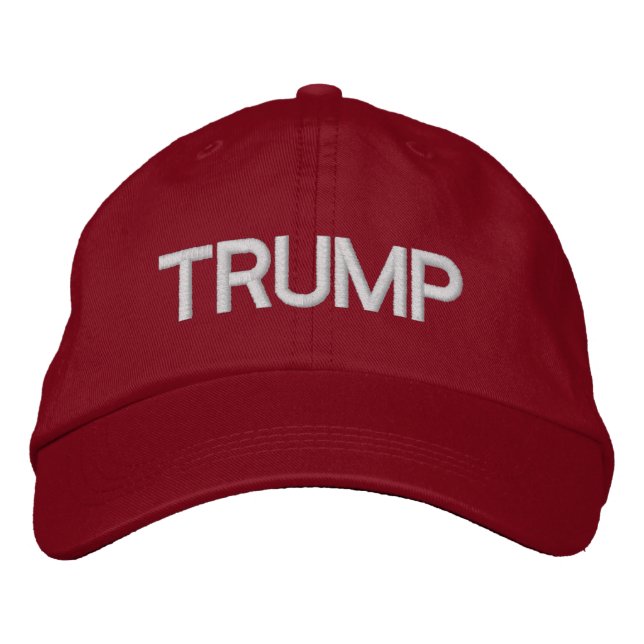 CASQUETTE rouge réglable TRUMP (Devant)