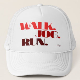 Casquette ROUGE WALK JOG RUN (police CHUNKY)