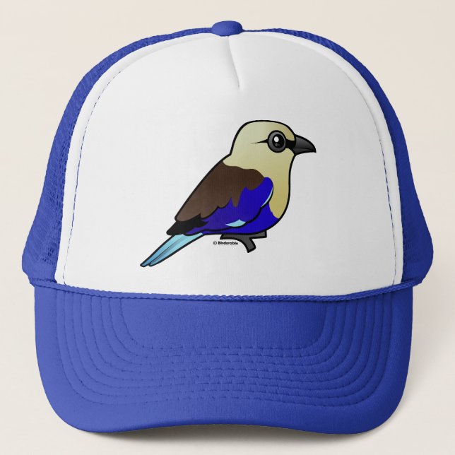 Casquette rouleau Bleu-gonflé (Devant)