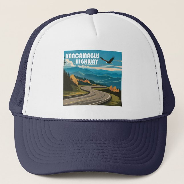 Casquette Route Kancamagus New Hampshire Eagle (Devant)