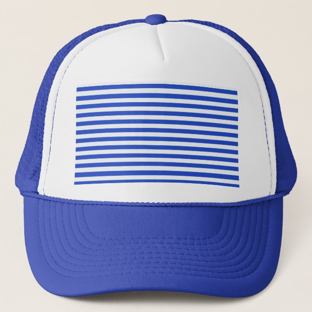 Casquette Royal Blue Combination Stripes par Shirley Taylor (Devant)