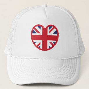 Casquette Royaume-Uni Union Jack Flag Heart