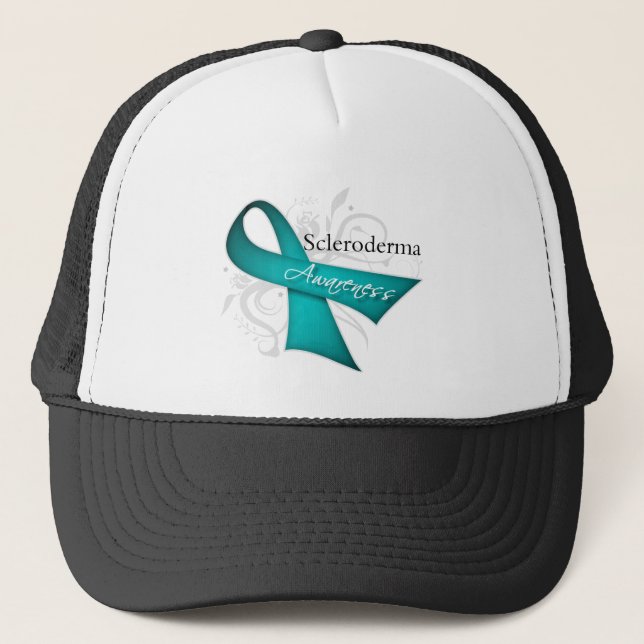 Casquette Ruban de conscience de la maladie de sclérodermie (Devant)