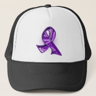 Casquette Ruban de filigrane de slogan de Cancer