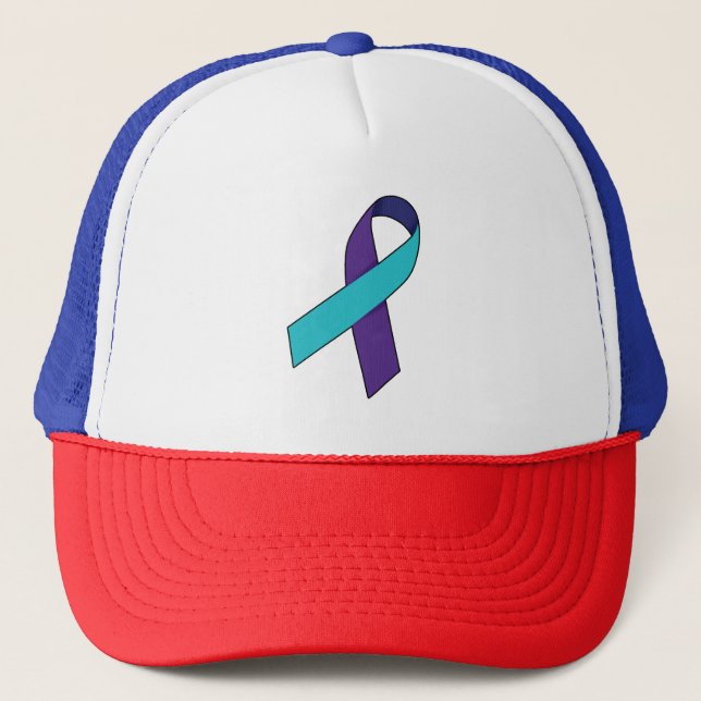 Casquette Ruban de prévention du suicide (Devant)