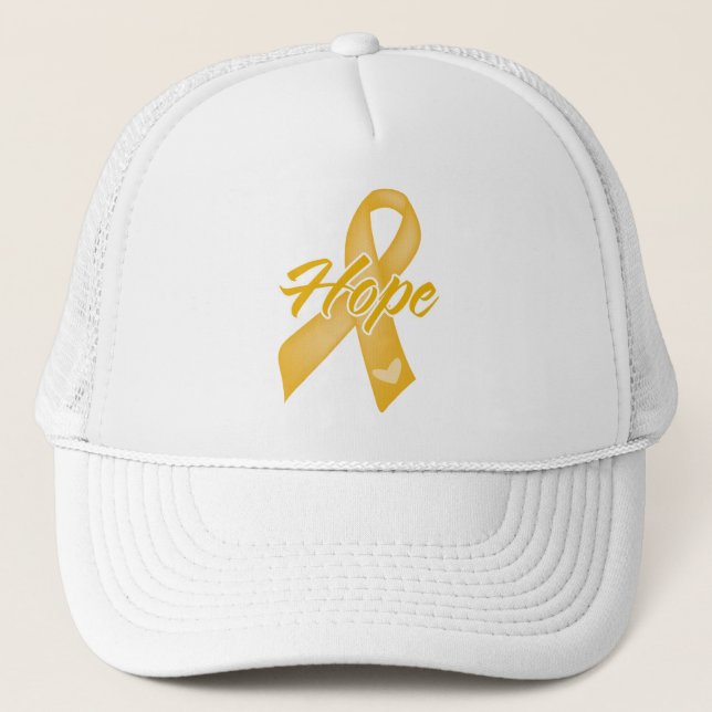 Casquette Ruban Hope - Annexe sur le cancer (Devant)