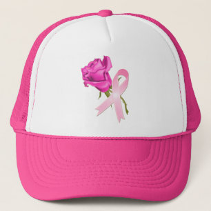 Casquette Ruban rose avec la conscience rose de Cancer de
