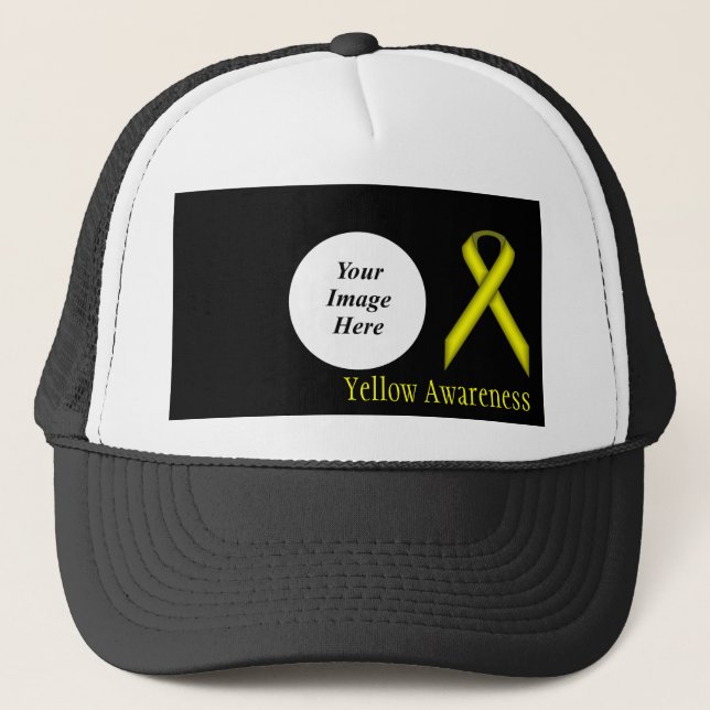 Casquette Ruban standard jaune par Kenneth Yoncich (Devant)