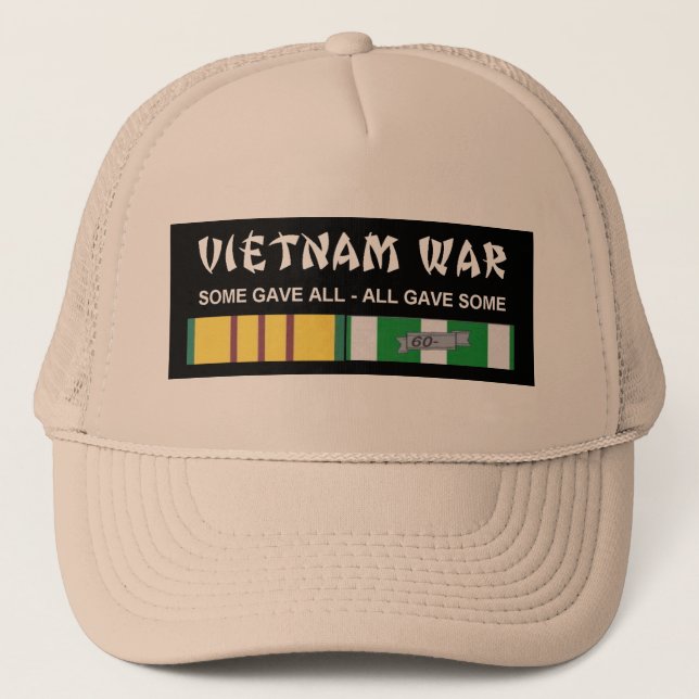 CASQUETTE RUBANS DE SERVICE DU VIETNAM - VÉTÉRINAIRE (Devant)