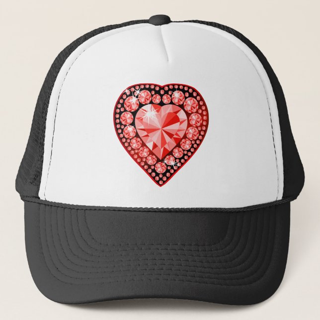 Casquette Ruby Gemstone Heart (Devant)