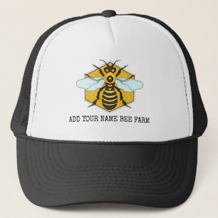 Casquette Rucher de ferme d'abeille de nid d'abeilles
