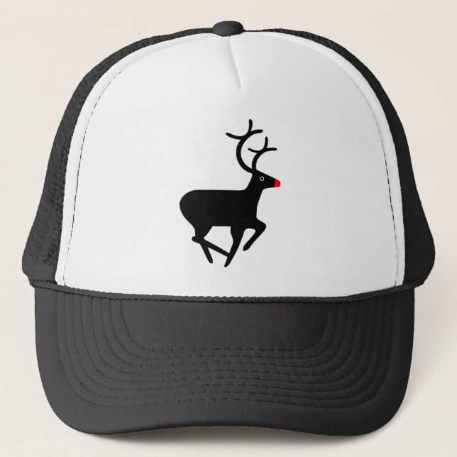 Casquette Rudolf le renne à nez rouge (Devant)