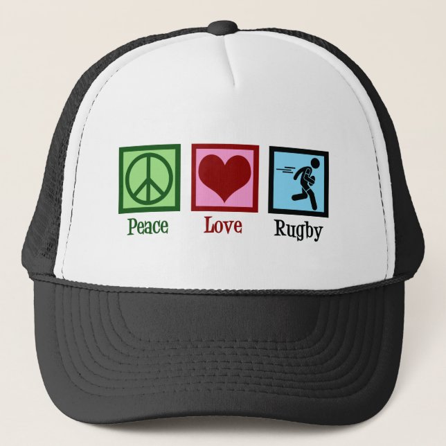 Casquette Rugby Peace Love (Devant)