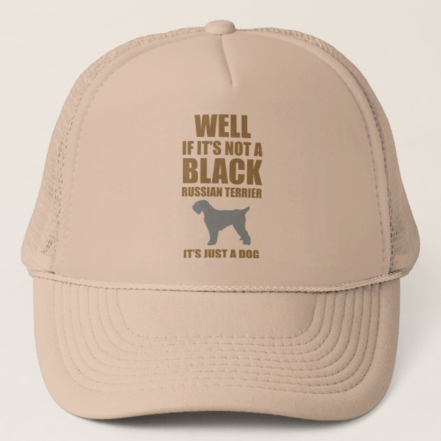 Casquette Russe noir Terrier (Devant)